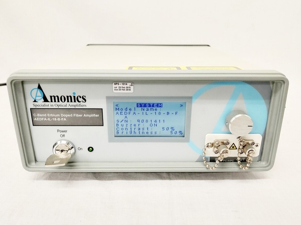 Amonics AEDFA-IL-18-B-FA EDFA Optical Amplifier WORKING