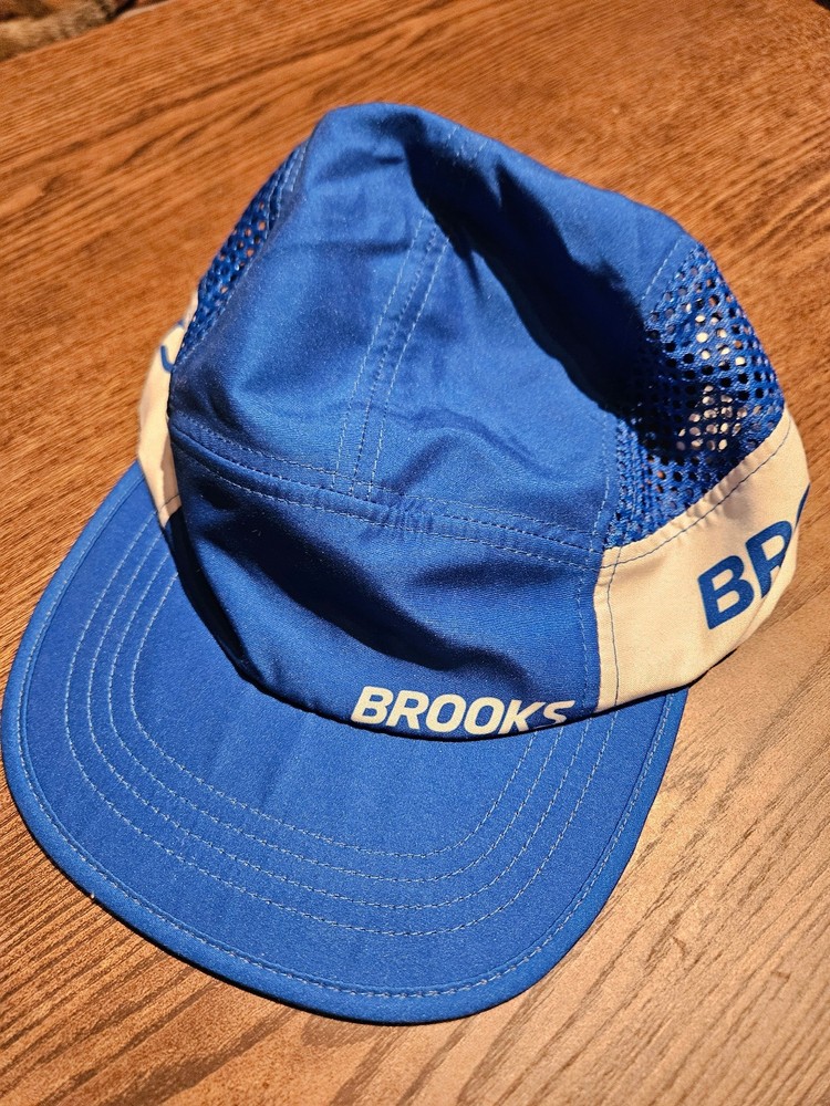 Brooks Running Cap One Size Blue Poly Adjustable