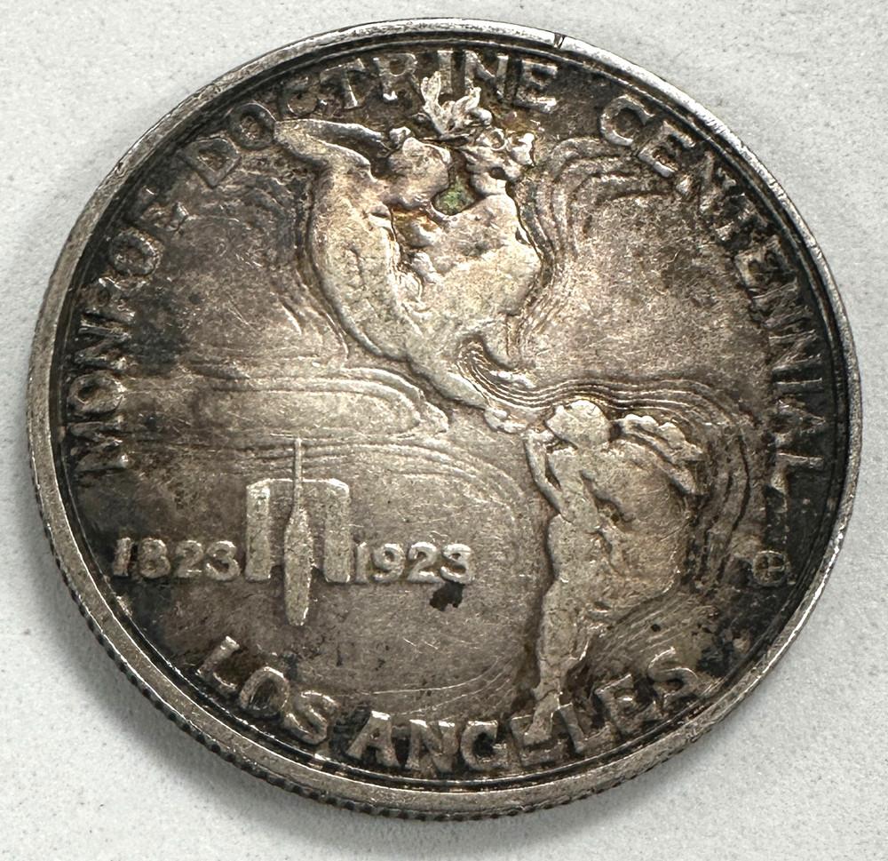1923-S Monroe Doctrine Centennial Silver Commemorative Half Dollar