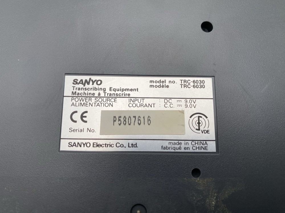 Sanyo TRC-6030 Memo-Scriber Unit Only