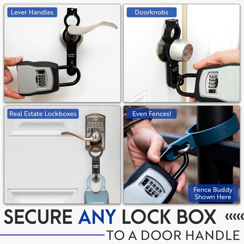 Lock Box Buddy - Secure Attachment for Lever 1,