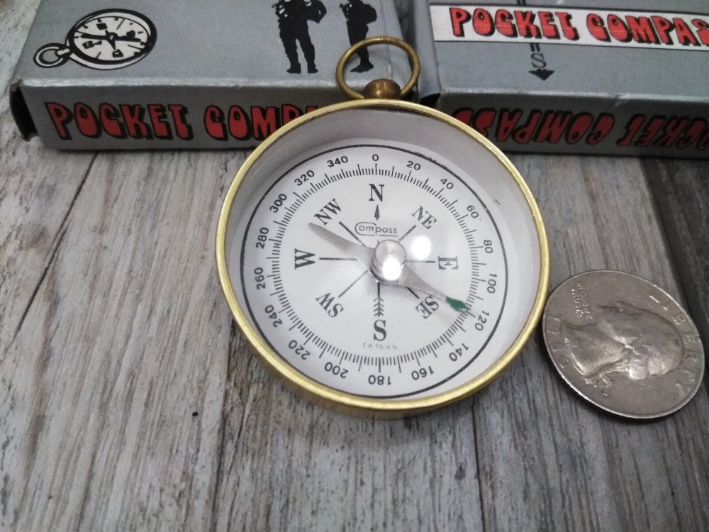 Retro style Compass For Marine, camping (2pk bundle)