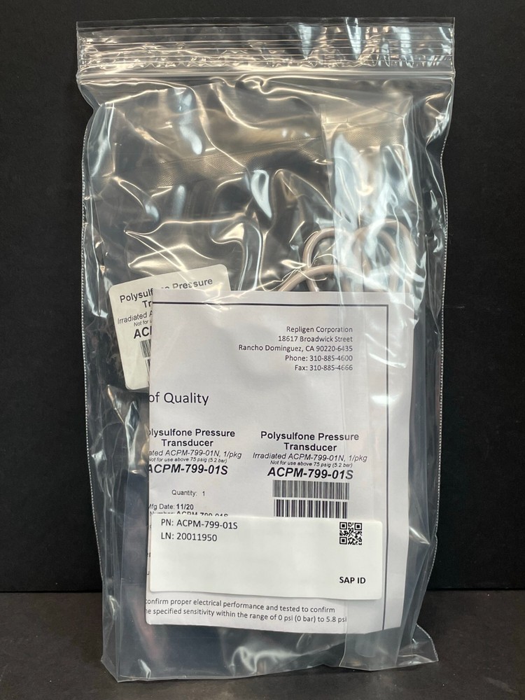 Repligen Pressure Transducer Polysulfone Sterile 2 Transducers