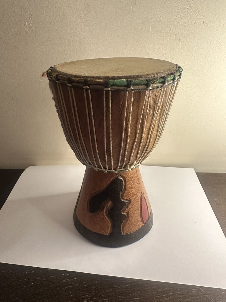 D'Jembe Drum African Drum Hand Made Drum 8” tall