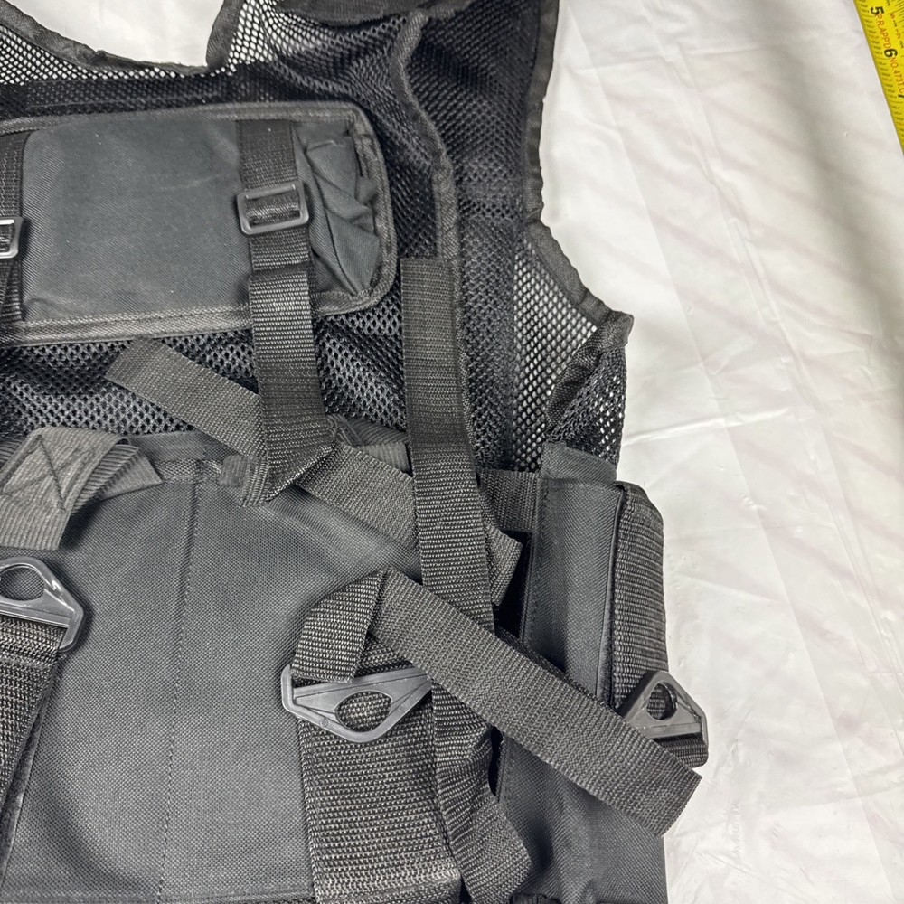 Multi Pocket Tool Vest Multiple Storage Pockets Work Gear Heavy-Duty Sz L