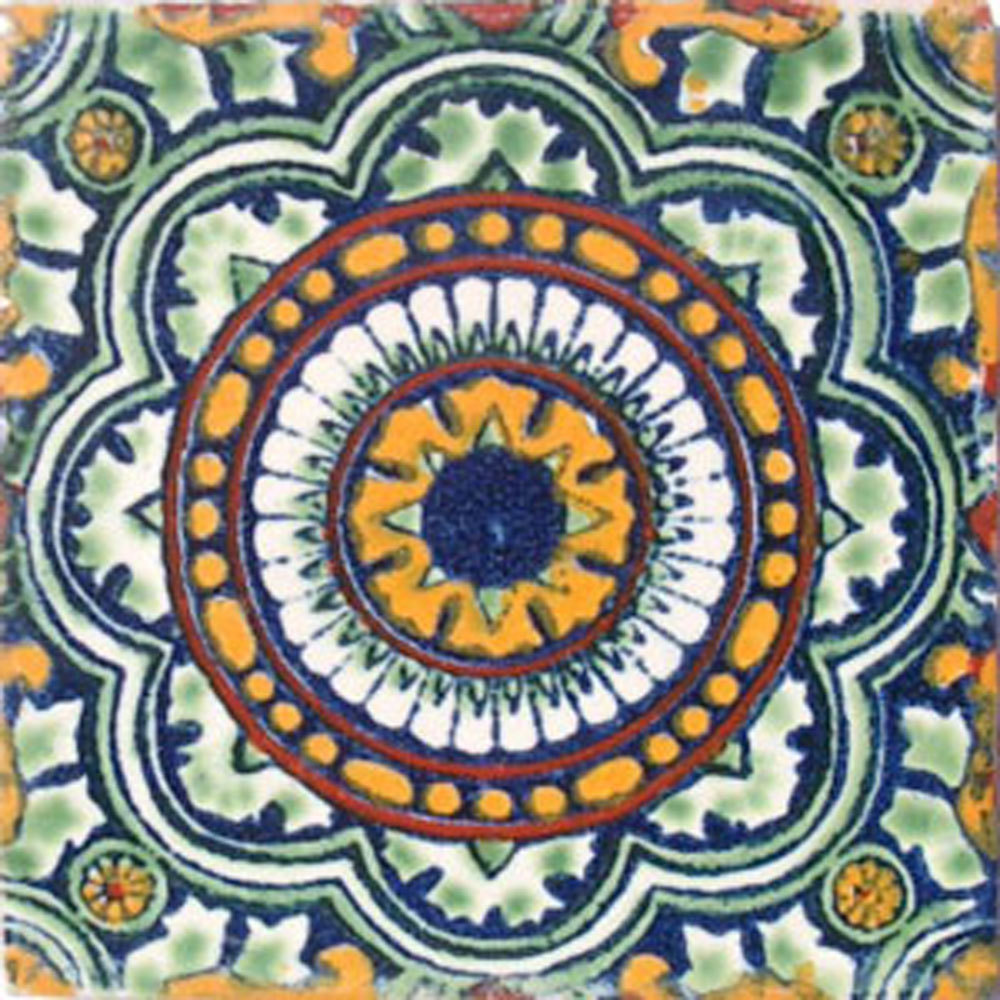 #C035 MEXICAN CERAMIC HANDMADE TALAVERA TILE SETS