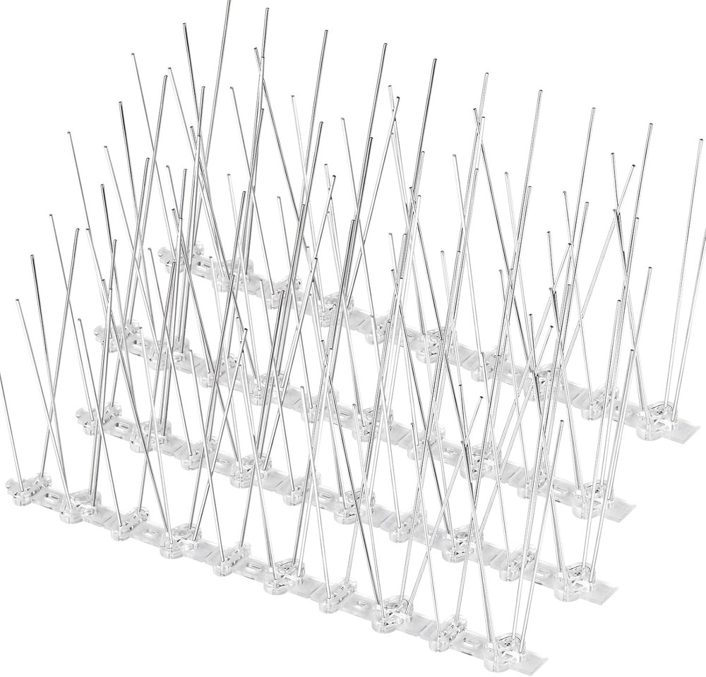 Bird Spikes Plastic Base 50 Pcs New