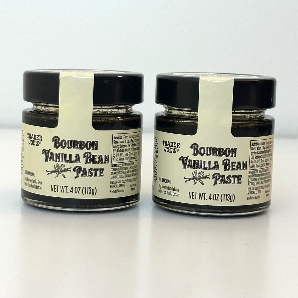 Trader Joe's Bourbon Vanilla Bean Paste, 4 oz, 2 Count
