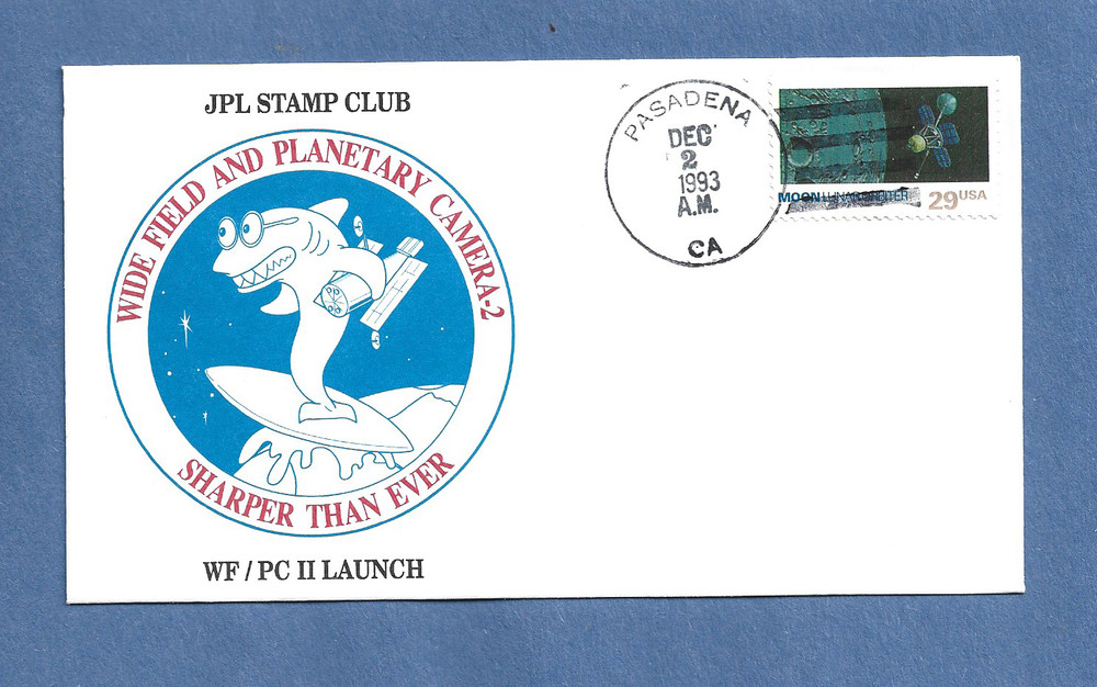 WF/PC 2 LAUNCH DEC2,1993 PASADENA CA  SPACE COVER NASA