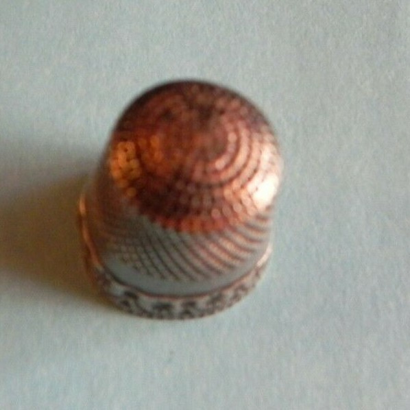 Vintage Sterling Silver Thimble "Anchor" Hallmark