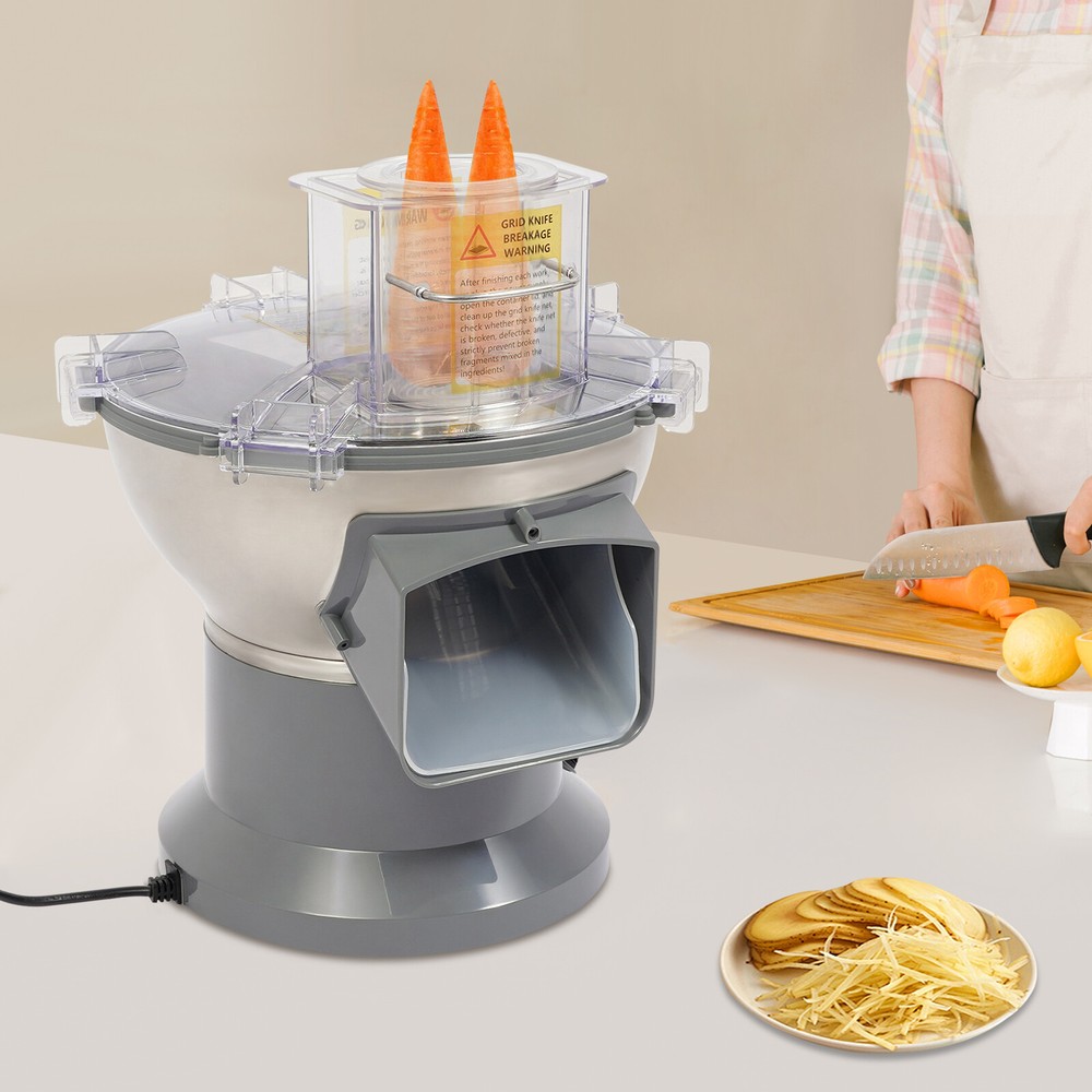Electric 4-in-1 Vegetable Chopper Fruit Processor Dice Slice Shred Strip Cutter