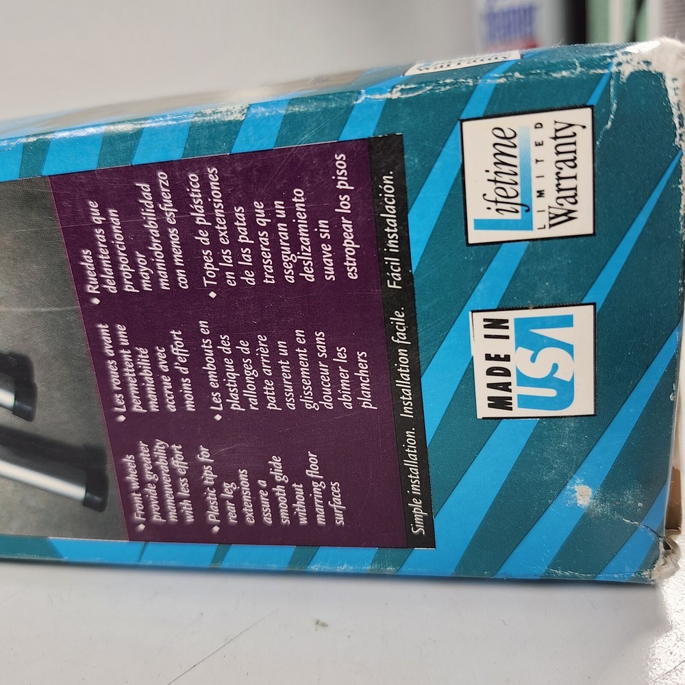 AURORA 3" FIXED FRONT WALKER WHEELS AND CAPS NEW