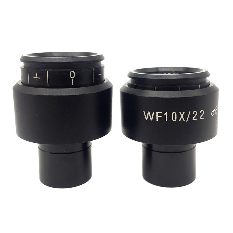 WF10X/22 Eyepiece for Biological Microscope High Eye-point Diopter Adjustable