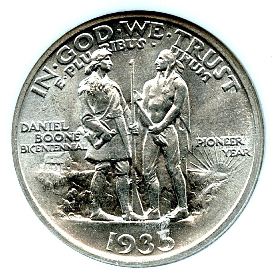 1935 Boone Silver Commemorative, NGC MS65