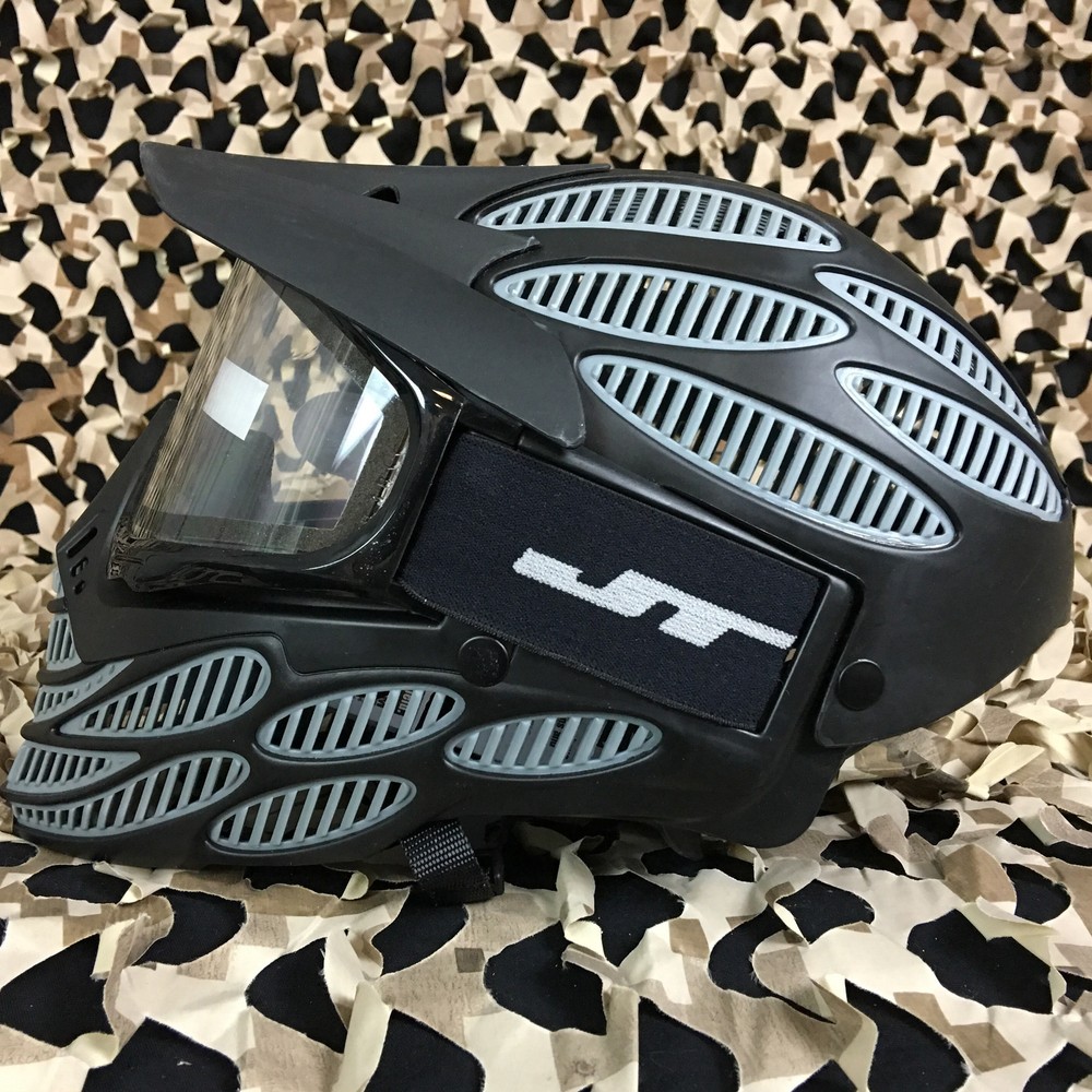NEW JT Flex 8 Full Coverage Thermal Paintball Mask Helmet Goggle - Black/Grey