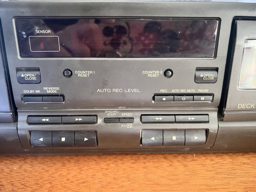 Technics dual cassette deck RS-TR170. Tested Works