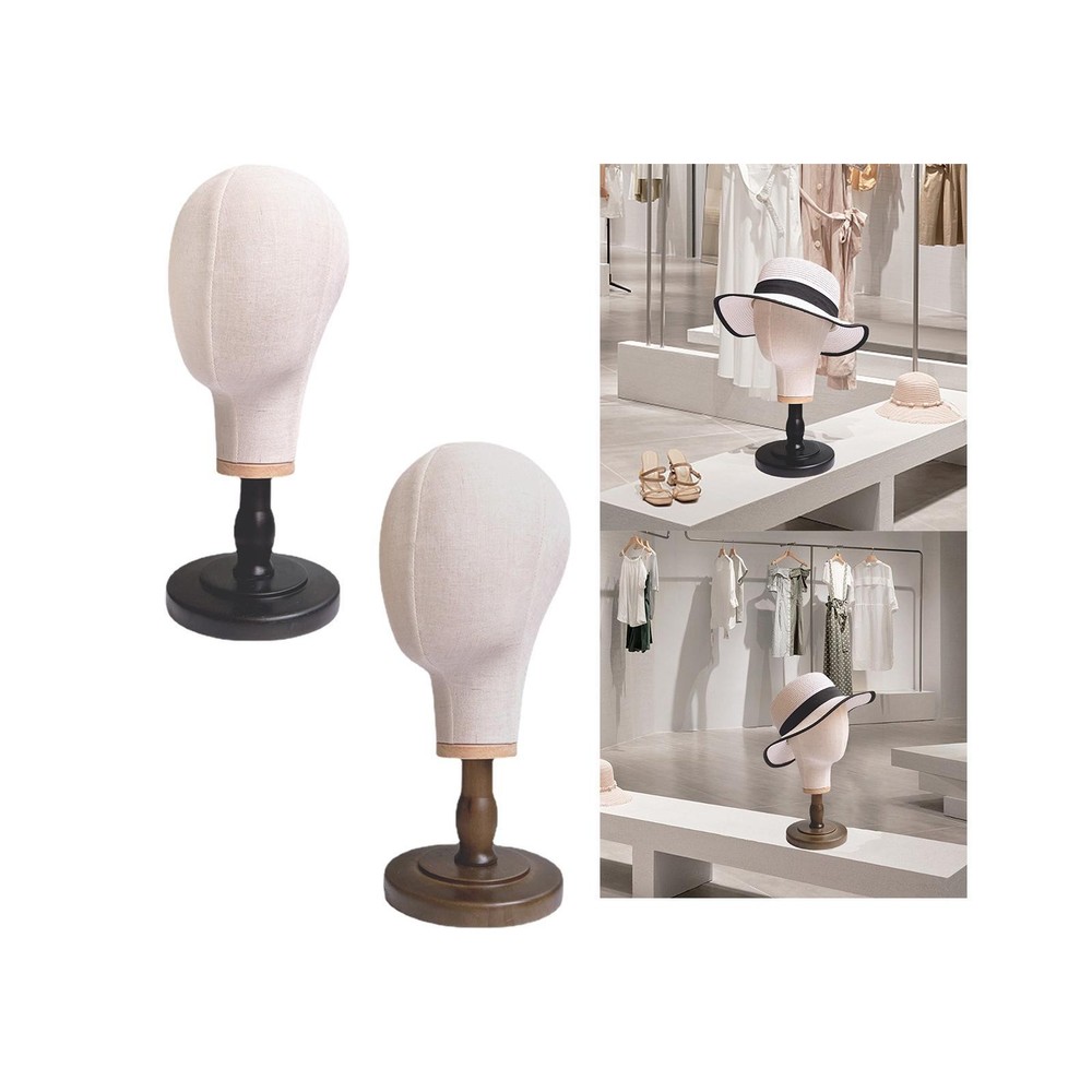 Canvas Mannequin Head Wig Display Head Sturdy Multipurpose Hat Display Head for