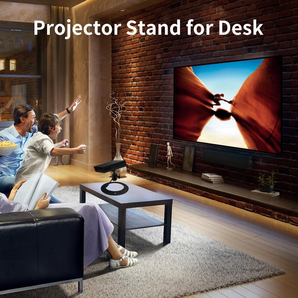 Projector Stand Table Tripod Ballhead Angle 360 Degree Adjustable with 1/4" S...