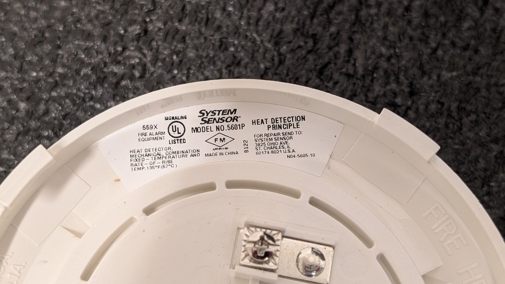System Sensor heat detector 5600 series 5601P