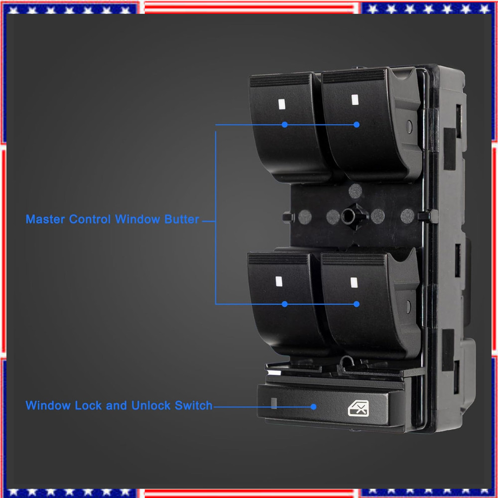 Driver Side Power Window Master Control Switch fit for 2007-2013 Chevy Silverado