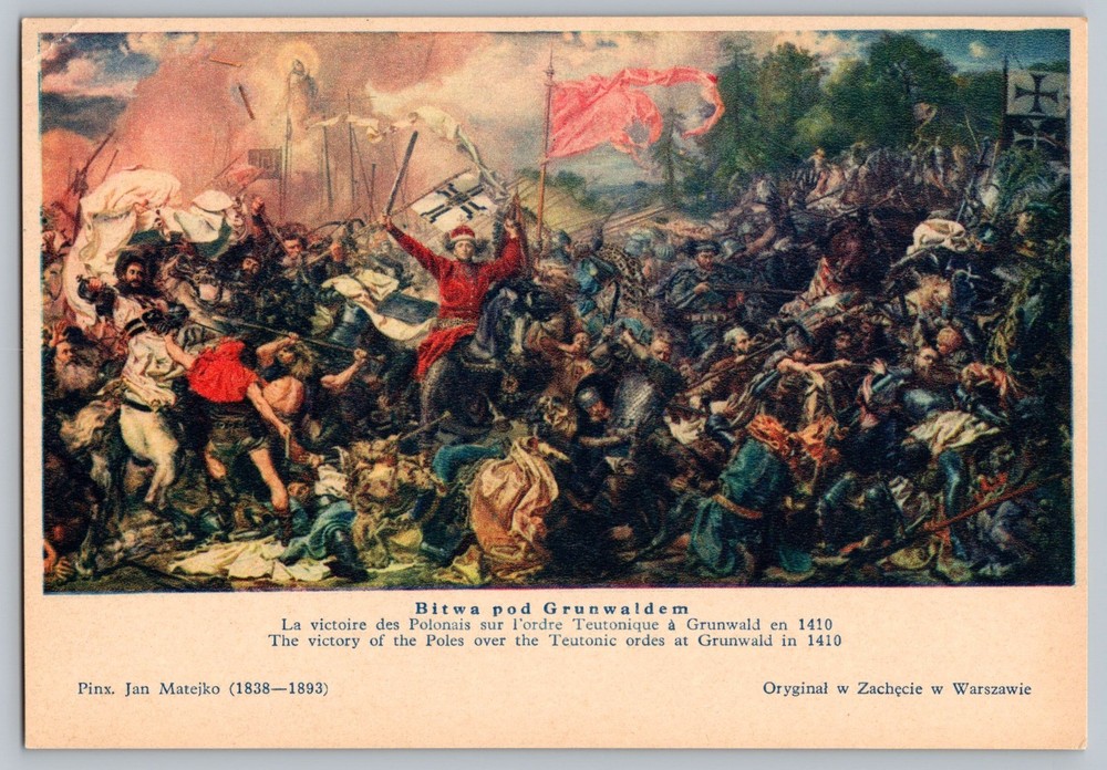 Postcard Bitwa pod Grunwaldem - 1932