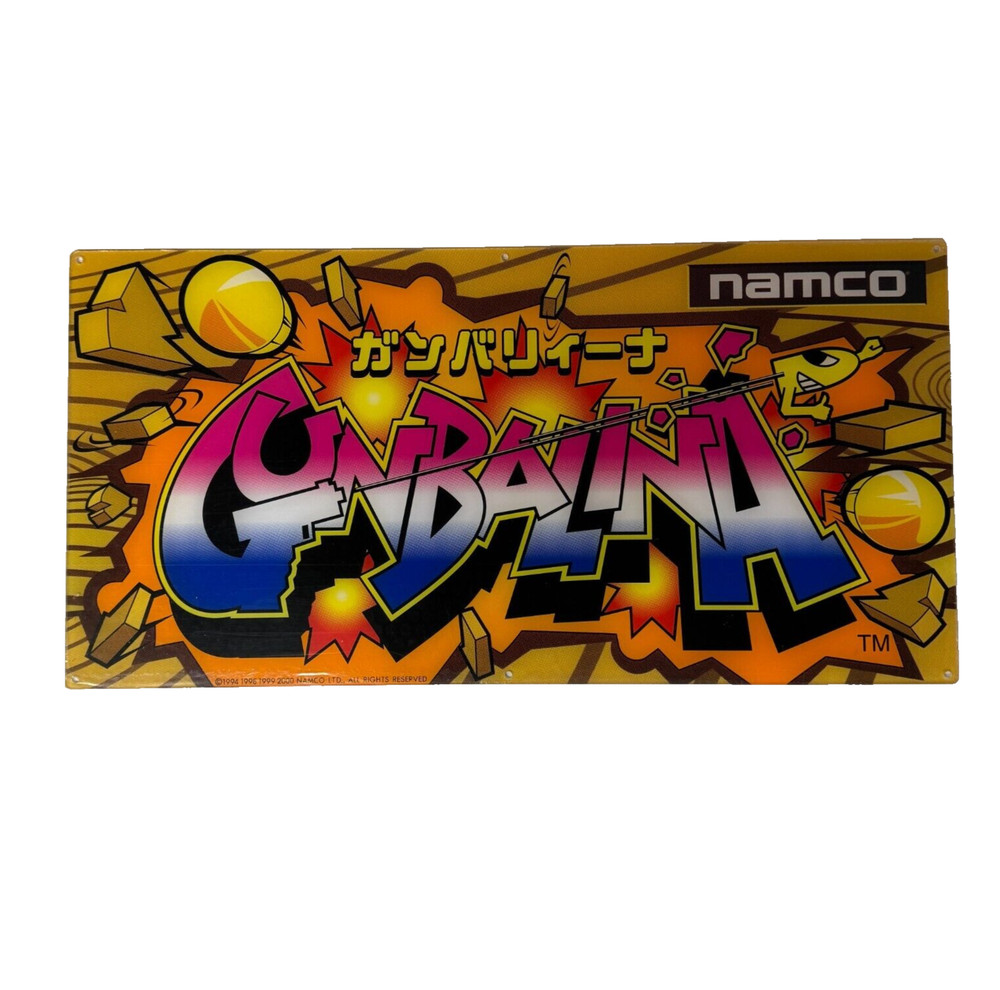 Namco Gunbalina Arcade Sign 2000