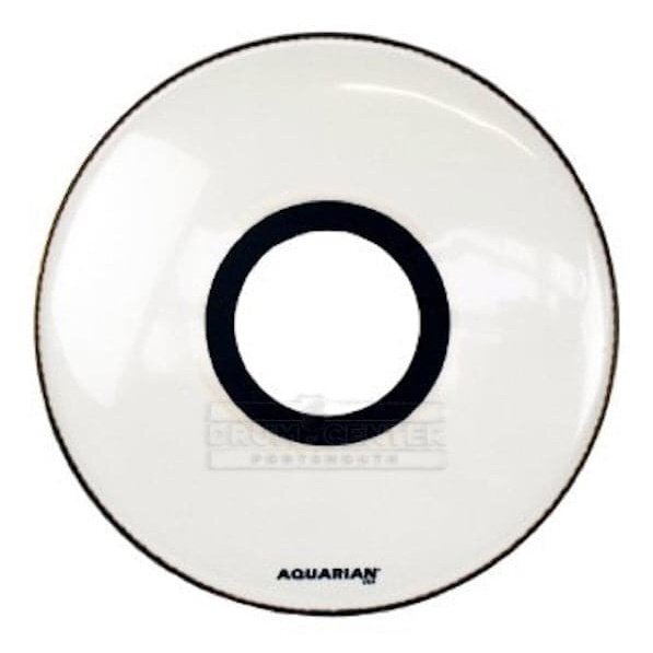 Aquarian Center Ported Bass White Drumhead 20"