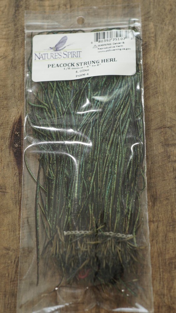 Strung Peacock Herl
