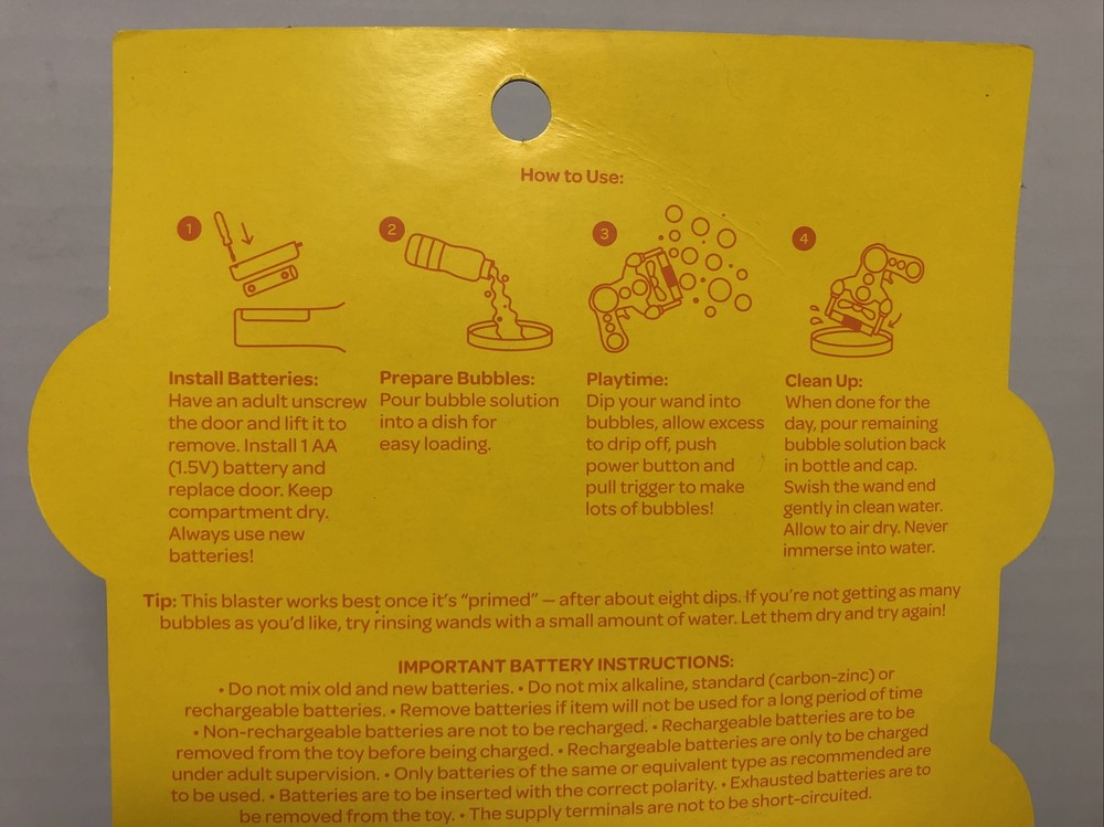 Bubble Blaster with 5 Streams of Continuous Bubbles