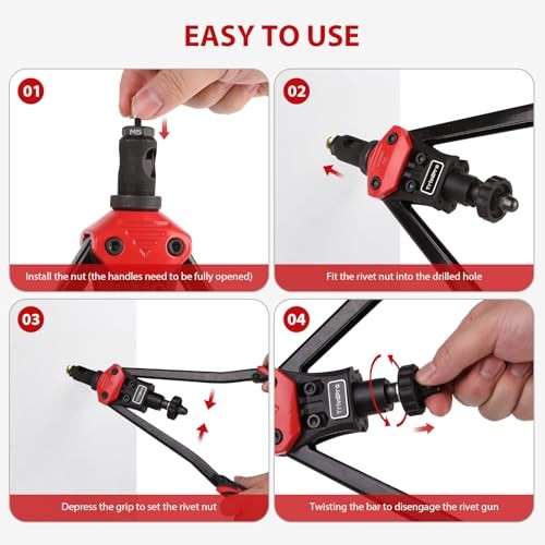 Rivet Nut Tool Kit Rivnut-Tool 16" Rivnut Tool Kit Professional RIV Nut Tool