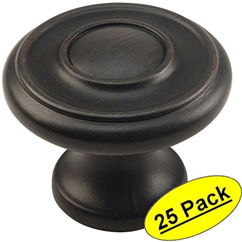 *25 Pack* Cosmas Cabinet Hardware Oil Rubbed Bronze Round Knobs #6211ORB