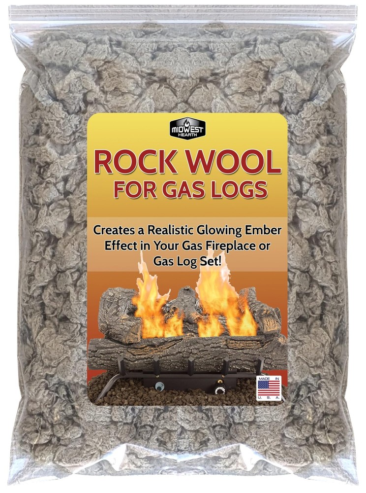 Rock Wool for Gas Log - 6 oz. Bag