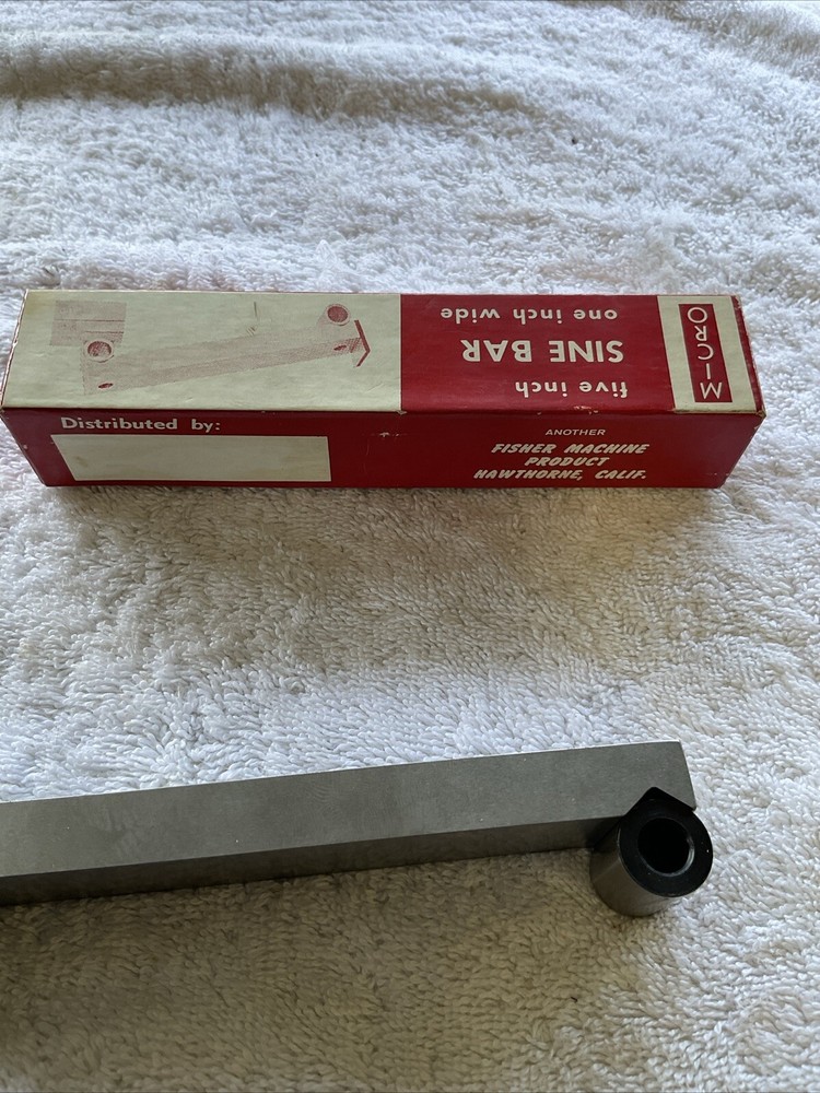 MICRO 5" Sine Bar MADE IN USA !!! S1