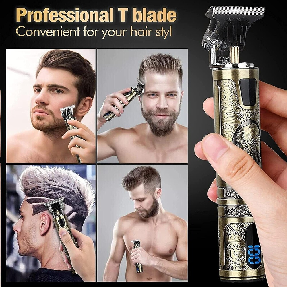 All-in-One Cordless Beard Trimmer & Shaver for Men - Precision Grooming Tool