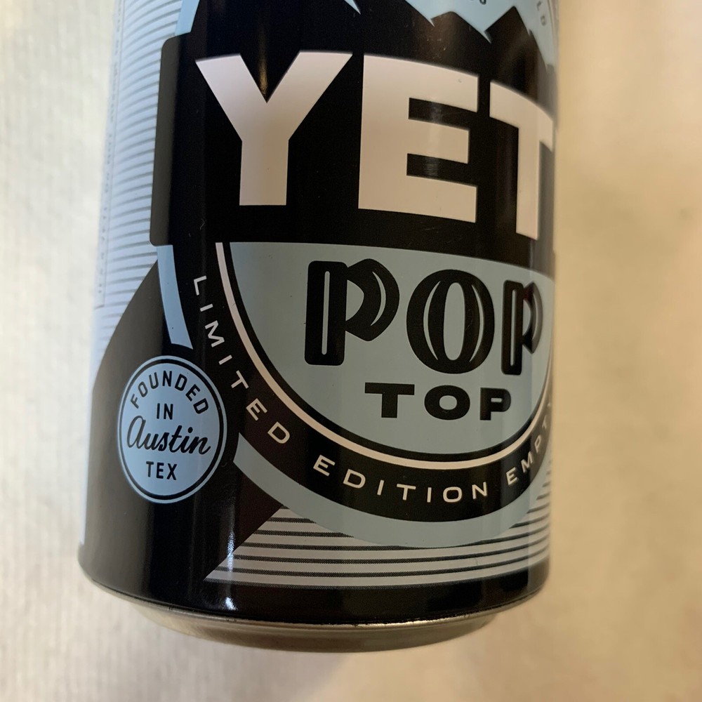 Yeti Limited Edition Pop Top Can Blue 12 Oz Storage