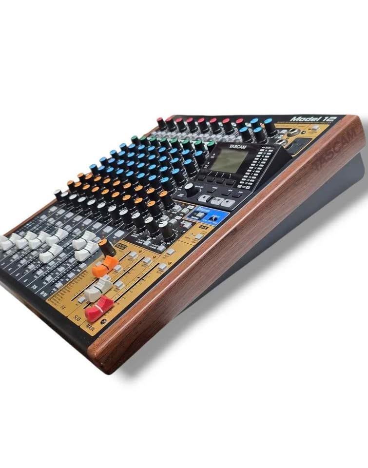 Tascam Model 12 Mixer Recorder Interface w/ Odyssey Case Powers On Clean