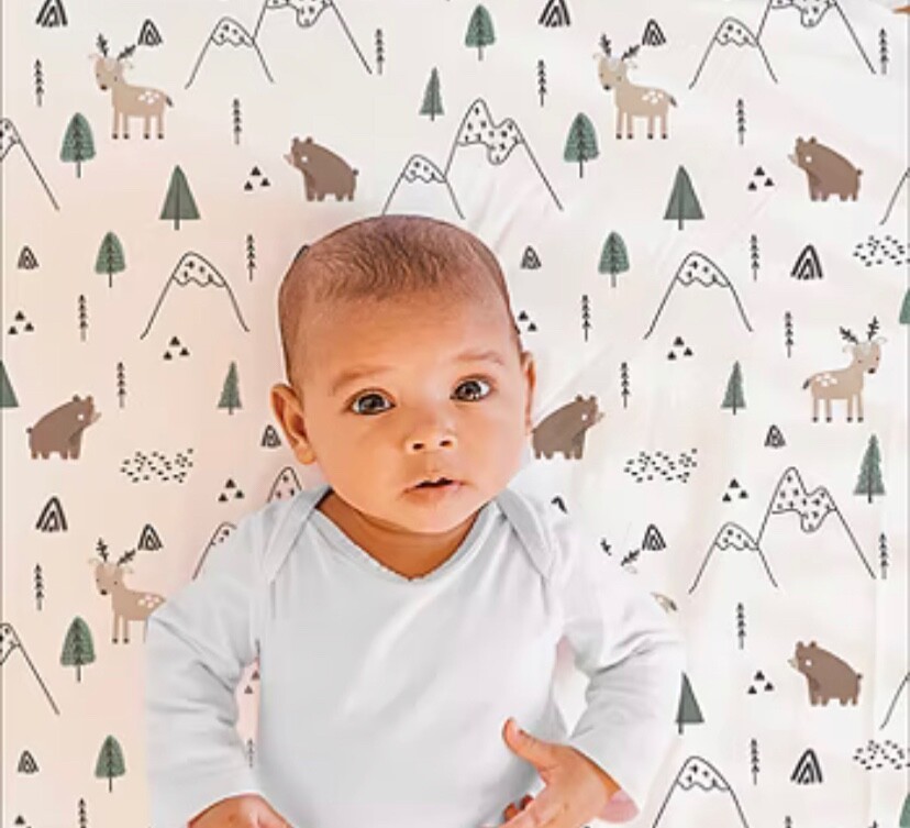 The Peanutshell Woodland Camo 3-pc. Crib Bedding Set