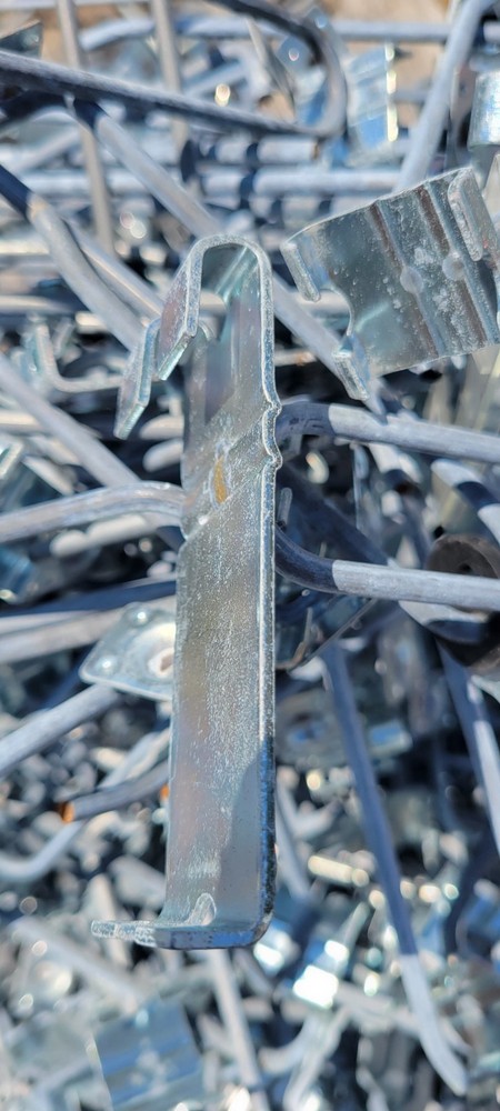 50 used 6 Inch Grid Wall Hooks Metal Peg Std Style