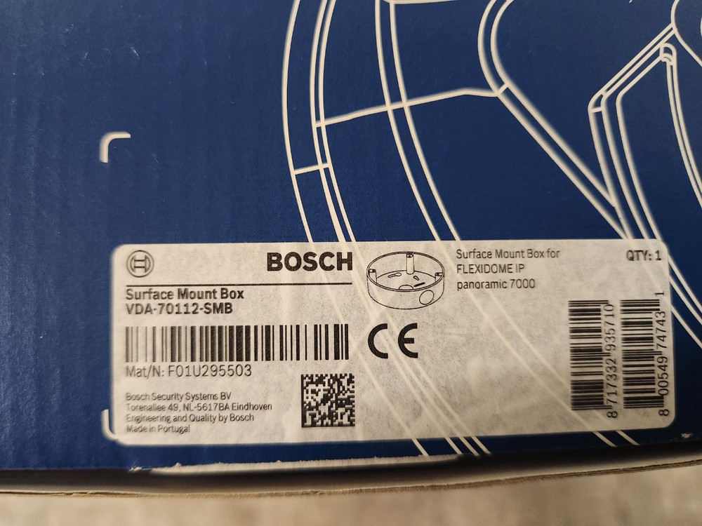 BOSCH Surface Mount Box VDA*70112-5MB for Flexidome IP