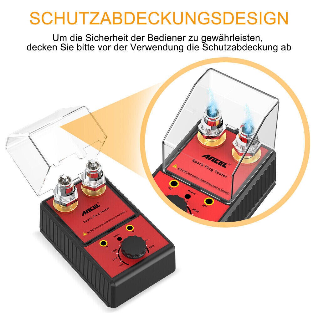 ANCEL Car Spark Plug Tester Ignition System Double Hole Detector Spark Plug