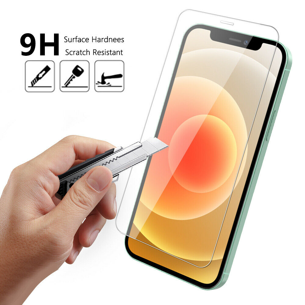 2-Pack For Apple iPhone 12/ 12 Pro/Pro Max Clear Tempered Glass Screen Protector