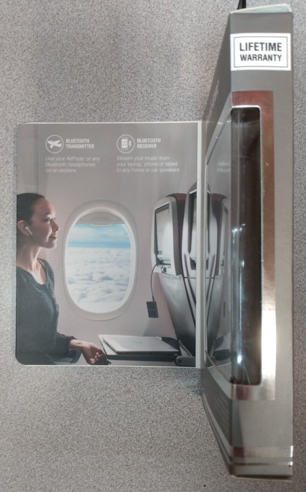 Brookstone Bluetooth Audio Adapter Transmitter & Receiver UNIVERSAL NEW 3.5mm