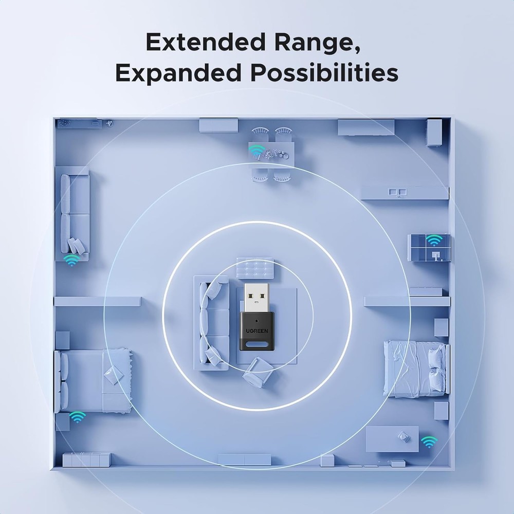 Versatile USB Bluetooth 5.4 Receiver for PC: Enhanced Connectivity Experience