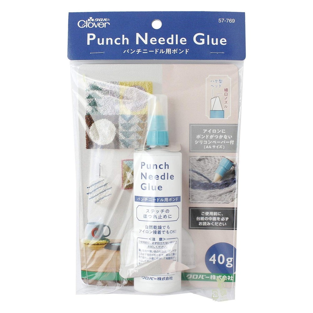 Clover punch needle bond 40g 57-769 white