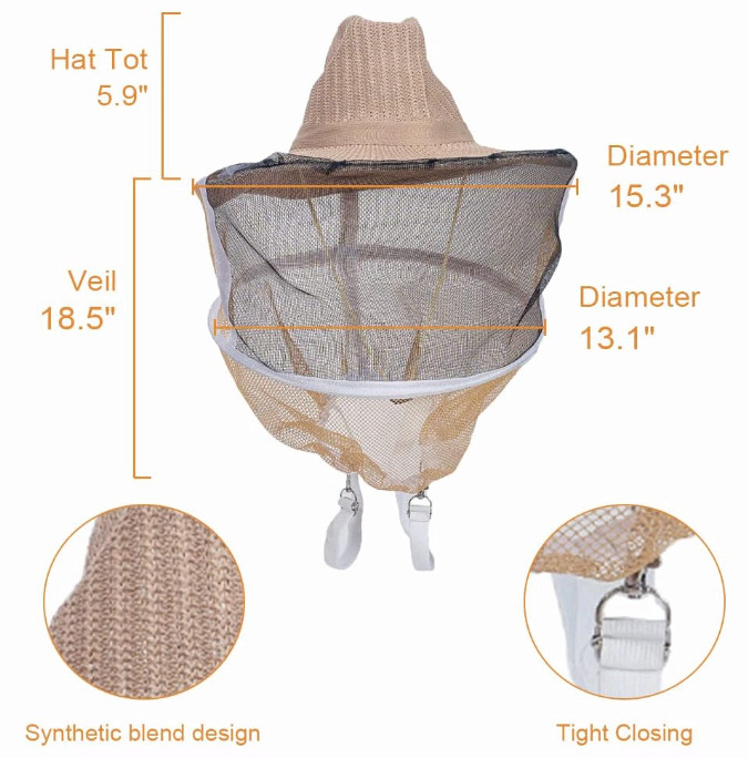 Beekeeping Starter Kit 24pcs Bee Smoker Tools Uncapping Tool Veil