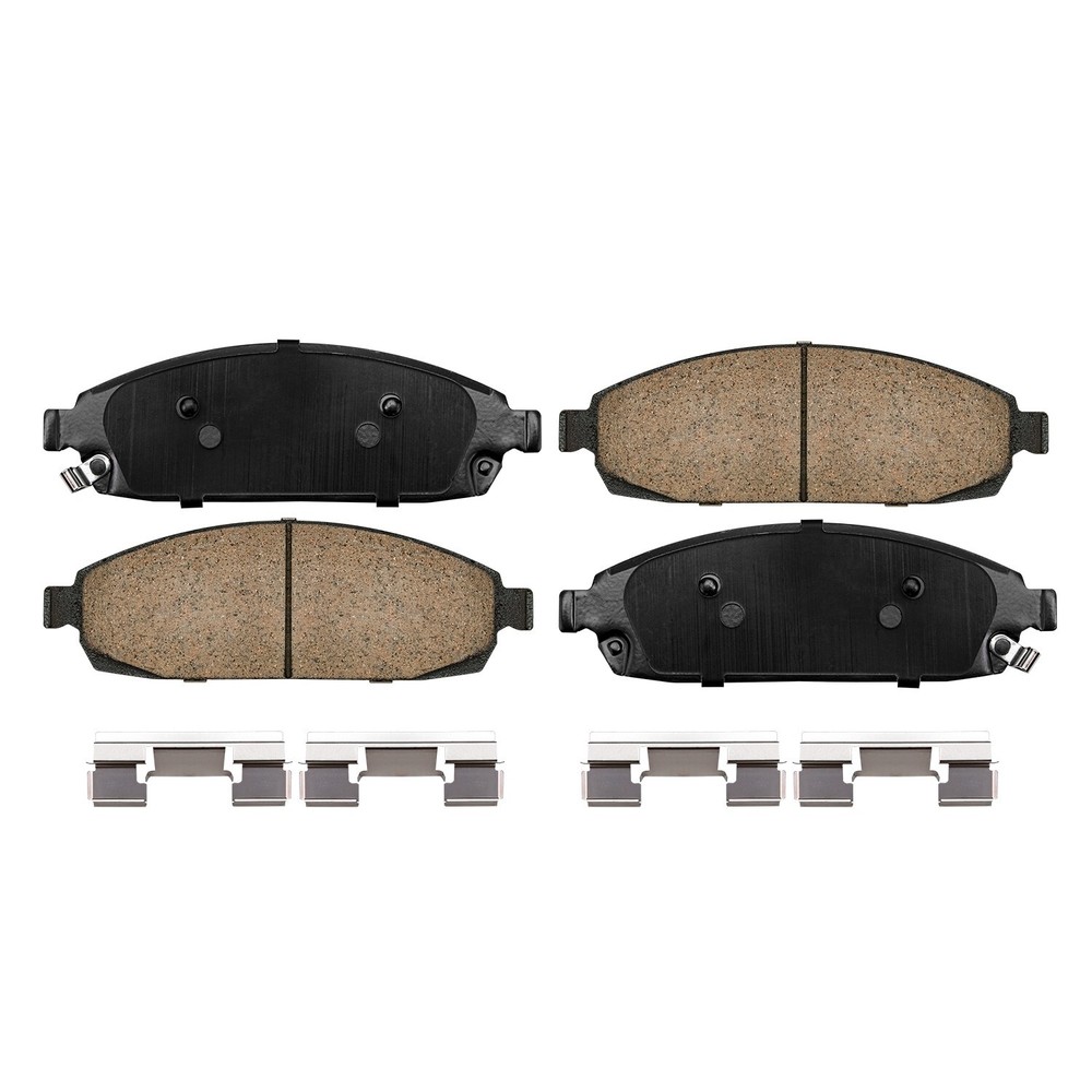 Front Ceramic Brake Pads w/ Hardware for 2005-2010 Jeep Commander Grand Cherokee
