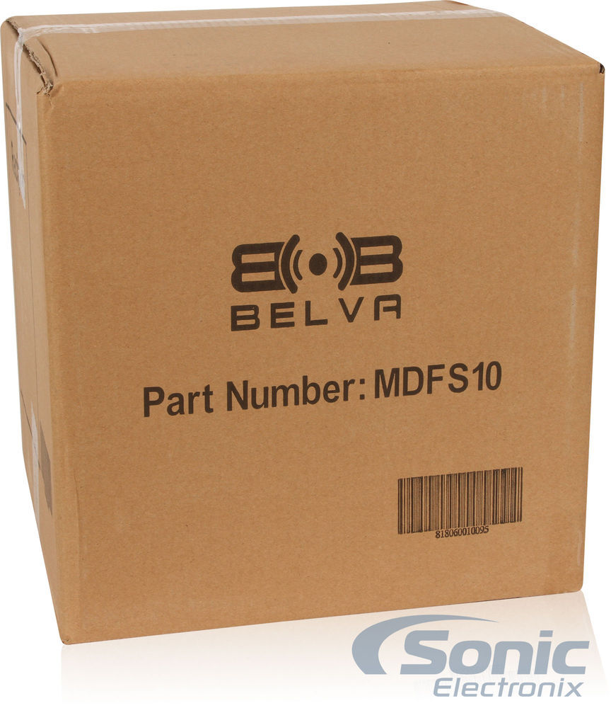 Belva MDFS10 | Sealed 10" Subwoofer Enclosure Box