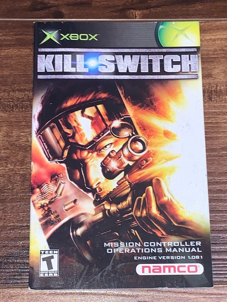 Kill Switch KillSwitch XBOX Instruction Manual Only