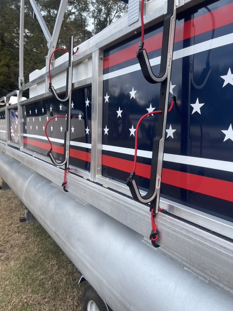 Pontoon Boat Wide Ski Solution with Storage Rack