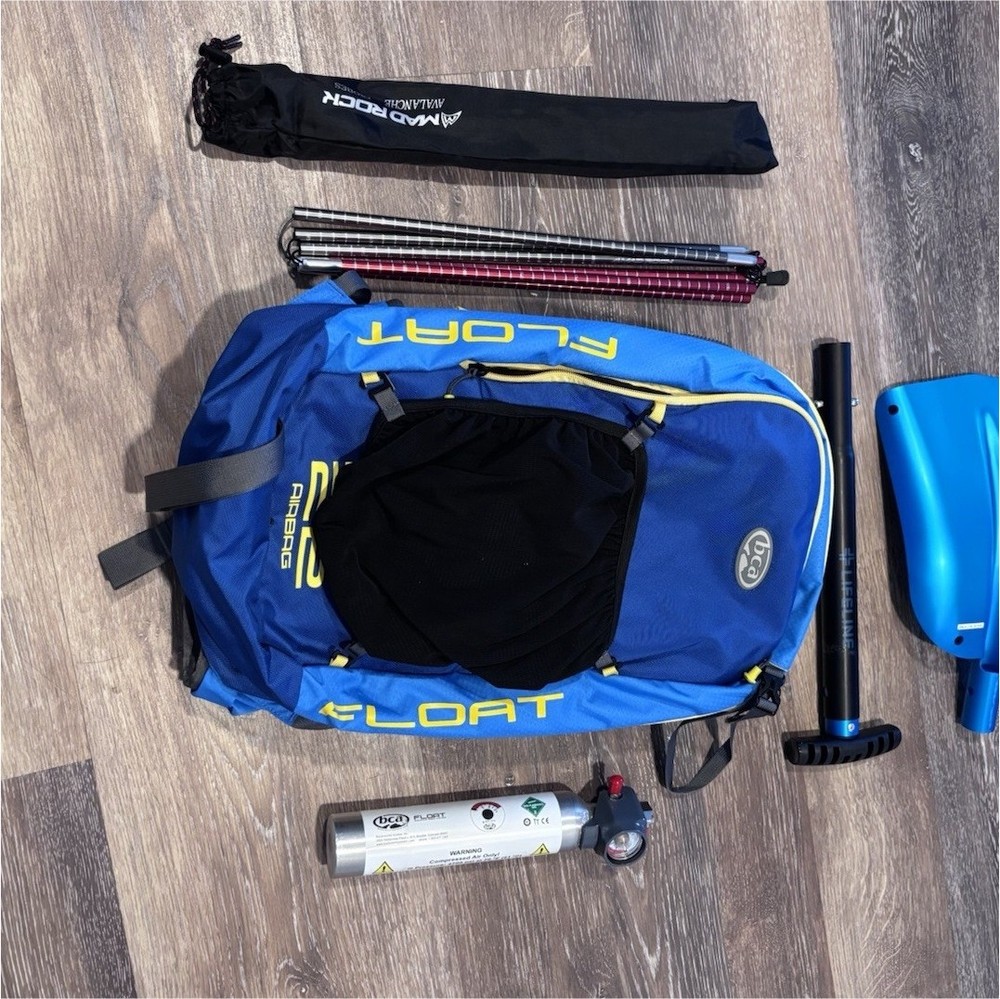 BCA Float 22 Airbag Backpack, 22L, Blue, Avalanche Airbag, Shovel, Probe